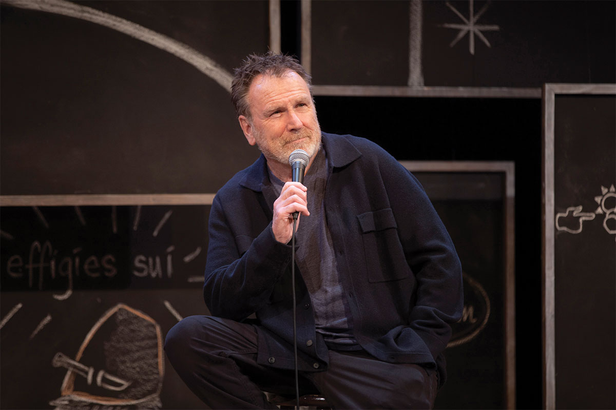 Colin Quinn performing stand-up