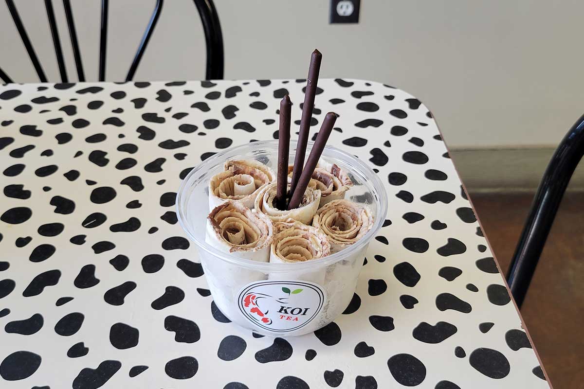 ice cream rolls from koi tea