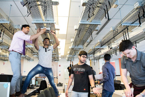 Commonwealth Cyber Initiative installs radio nodes at the Virginia Tech Research Center in Arlington