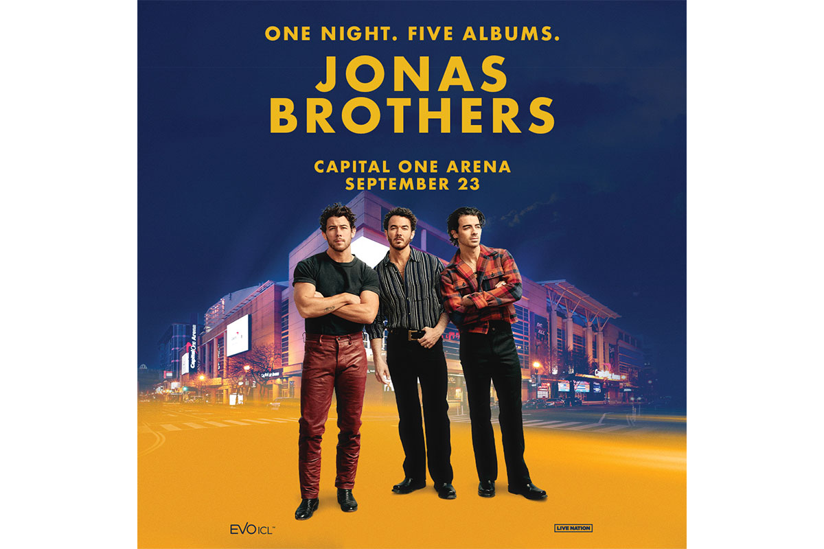 Poster for Jonas Brothers concert at Capital One Arena