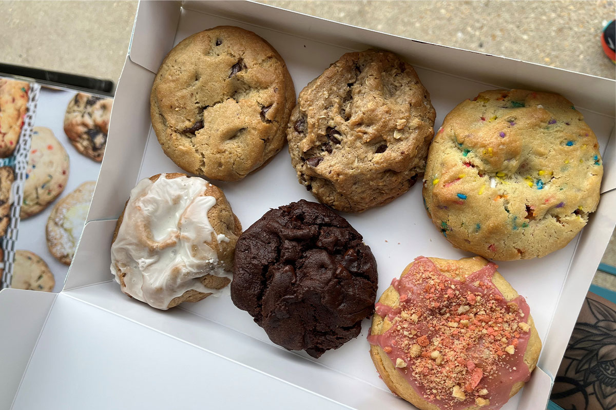 Box of cookies from MidnighTreats