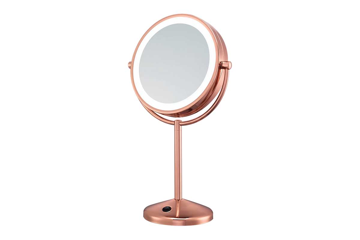 rose gold makeup mirror