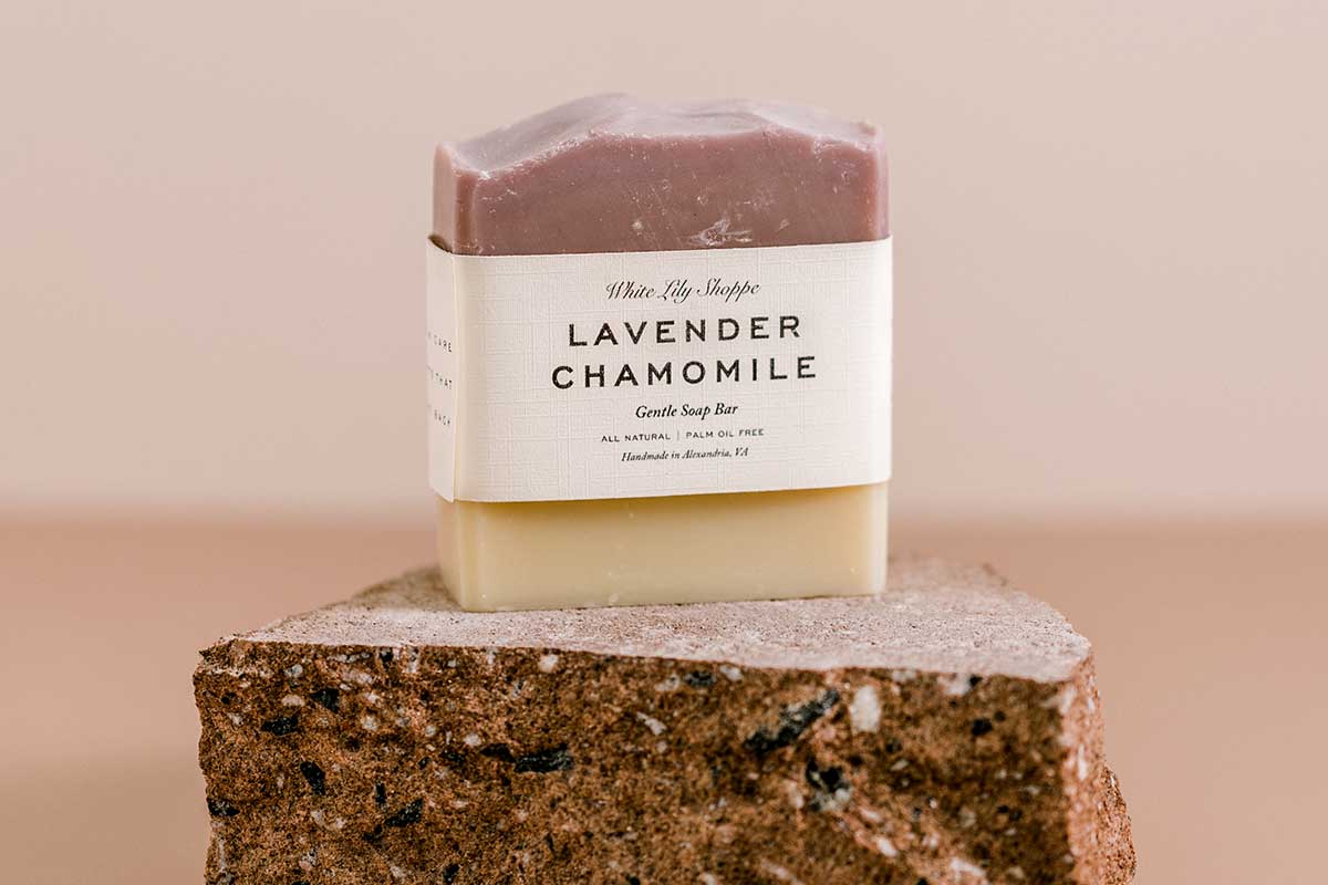 white lily shoppe lavender chamomile soap
