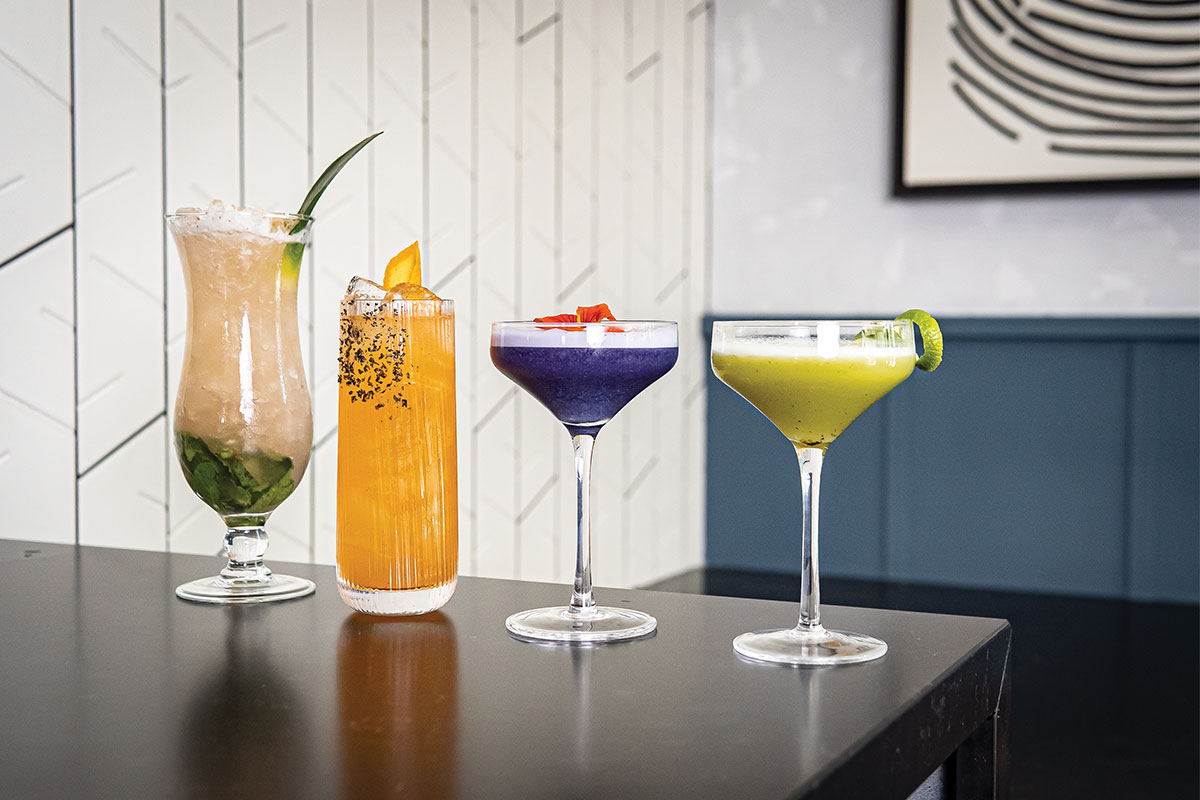 Four colorful cocktails from Ellie Bird