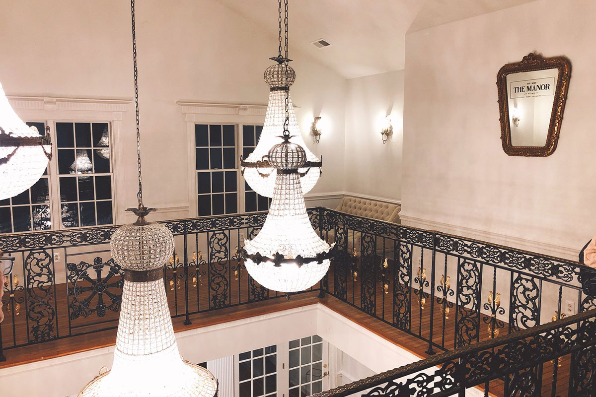 Chandeliers at the Manor at Airmont