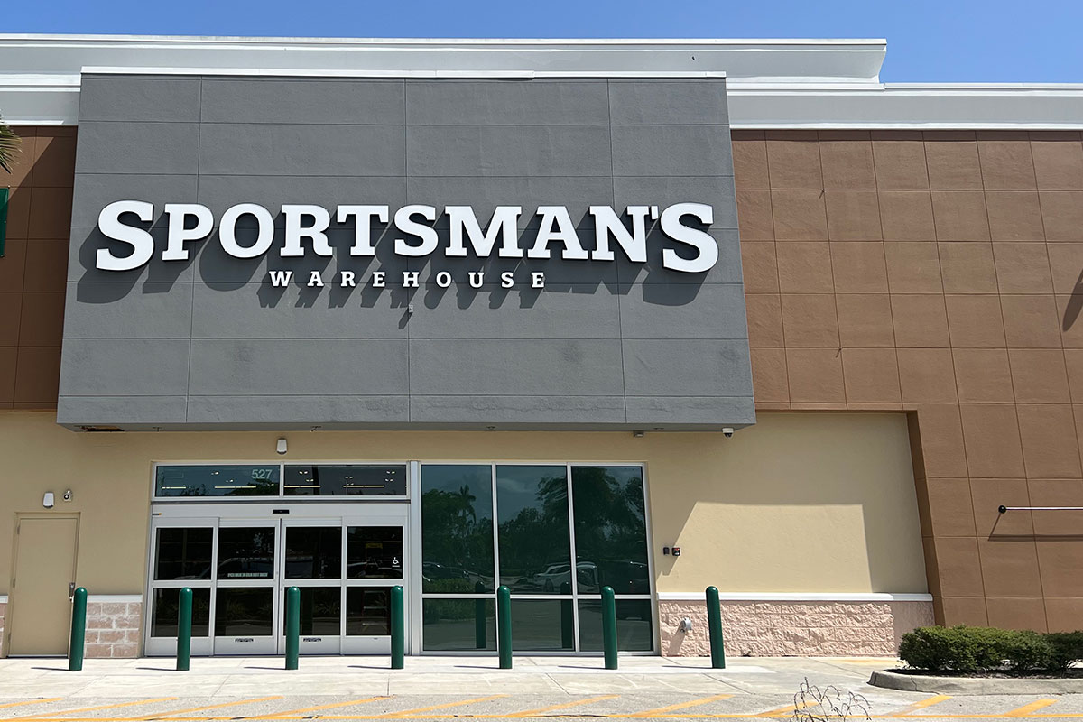 Outside of Sportsman's Warehouse in Cape Coral, Florida