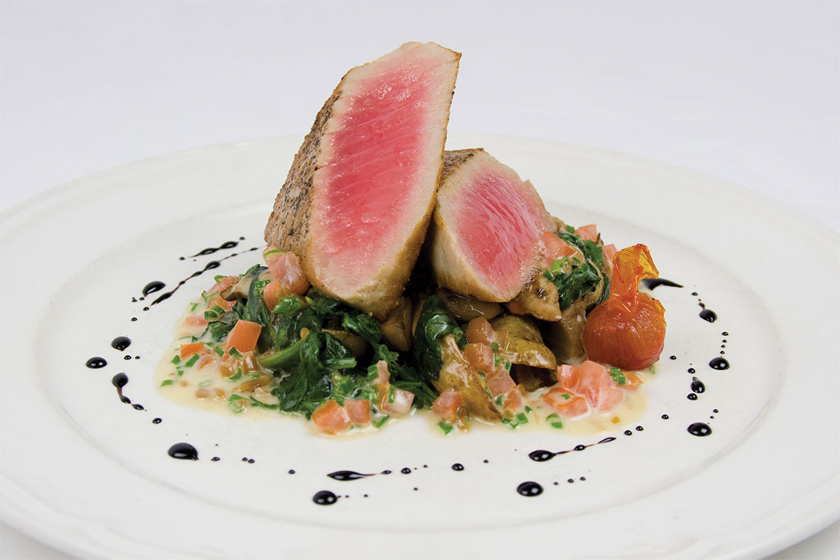Seared tuna from Bistro L'Hermitage