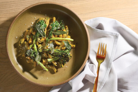 Pasta with broccolini at Ellie Bird