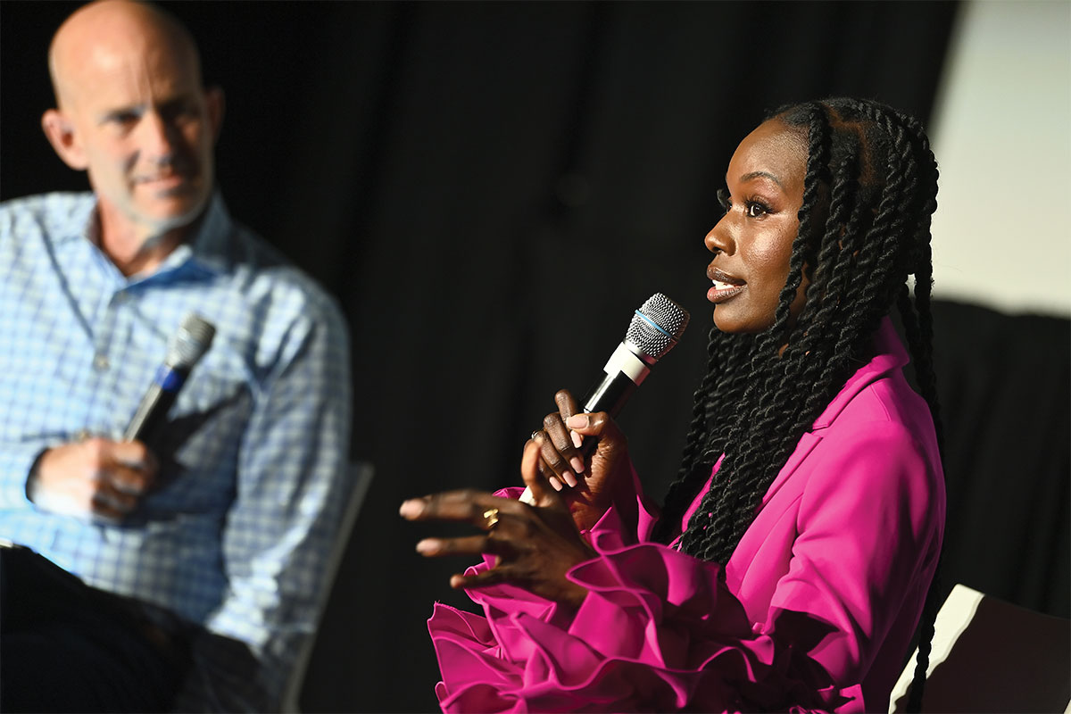 'Nanny' star Anna Diop on stage with Moderator John Horn