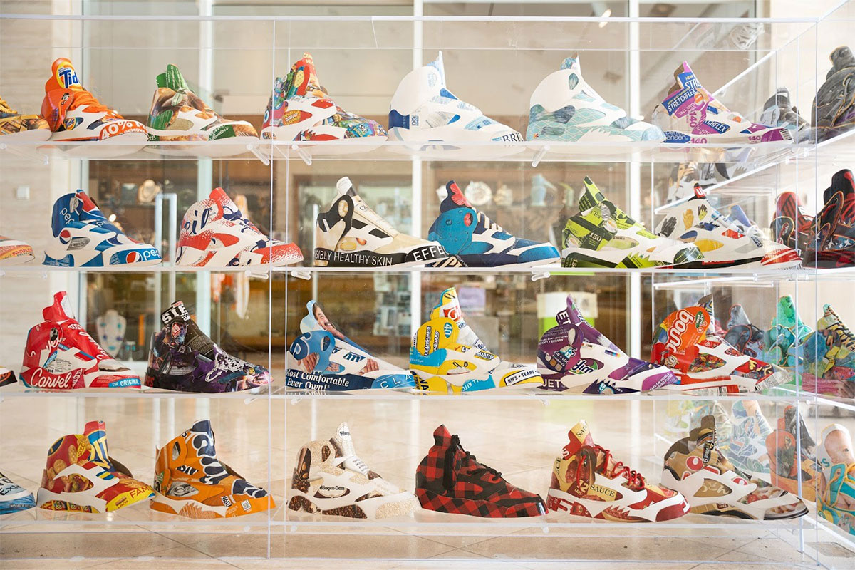 Sneakers made of recycled materials 