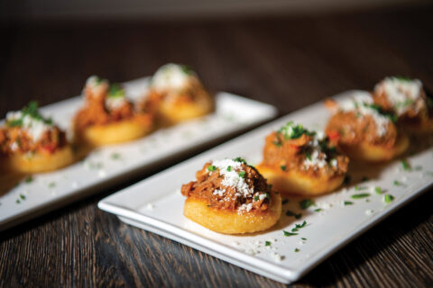 Small bite dish at Sabores Tapas Bar