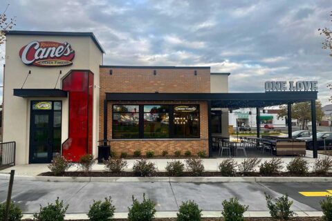 raising cane's fredericksburg exterior