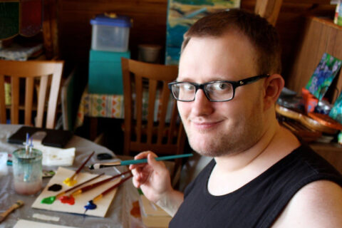 Lee Jaworek painting