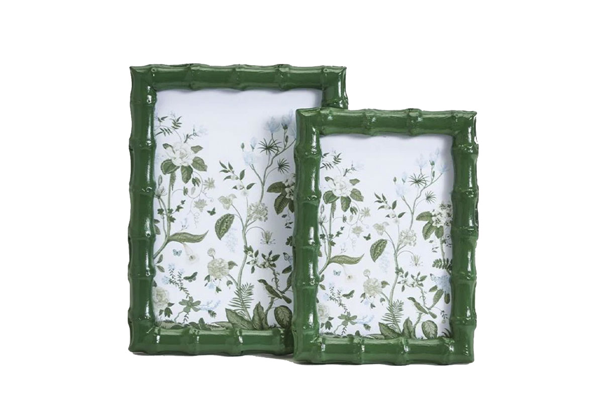 Green picture frames