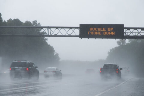 Buckle Up sign from VDOT
