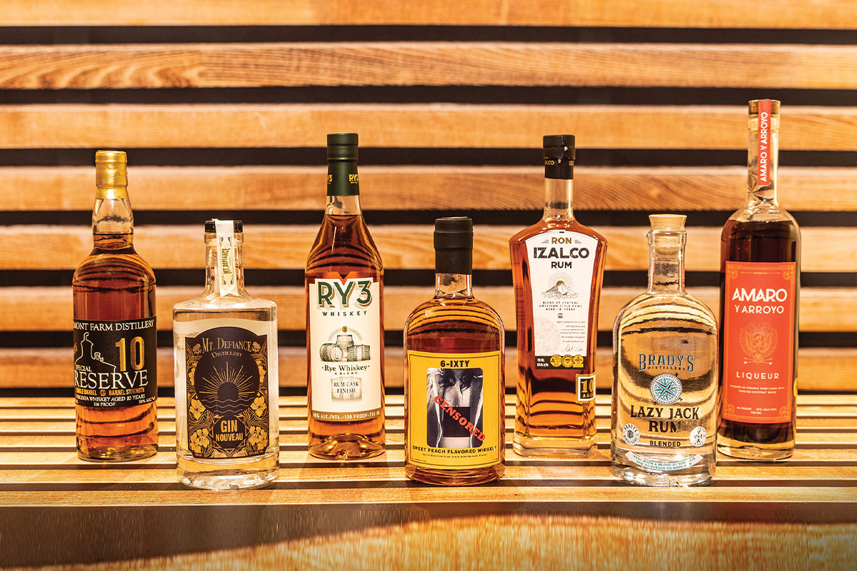 Collection of Virginia-made whiskeys
