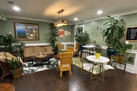 Shake & Bops Botanical Cafe interior
