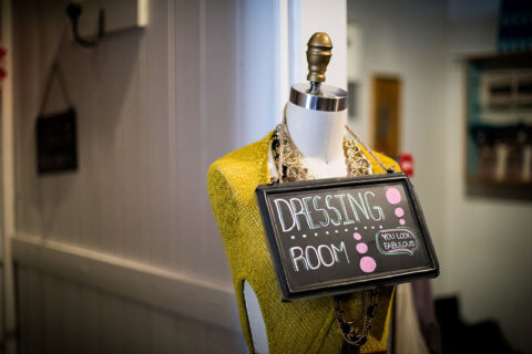 shopping dressing room mannequin