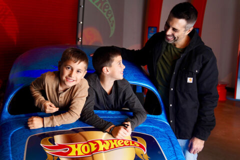Children at Hot Wheels Experience