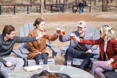 Group of people at Lost Barrel Brewing