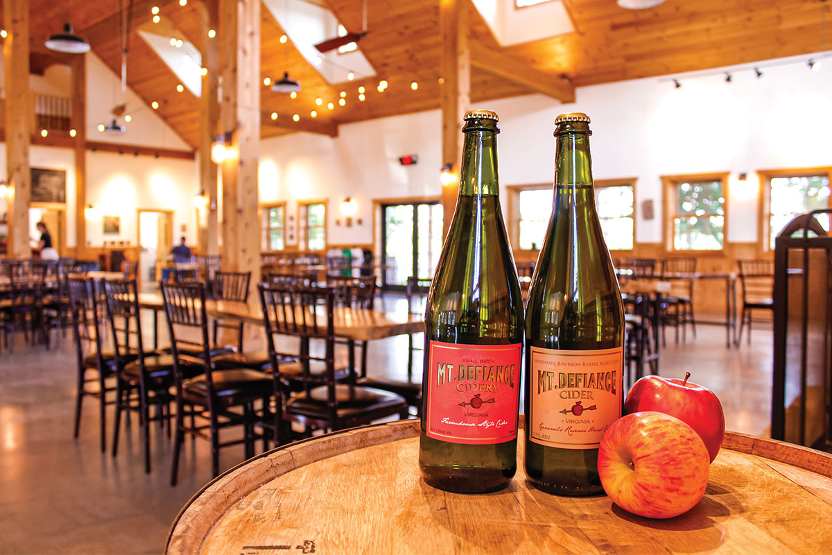 Two bottles of cider from Mount Defiance