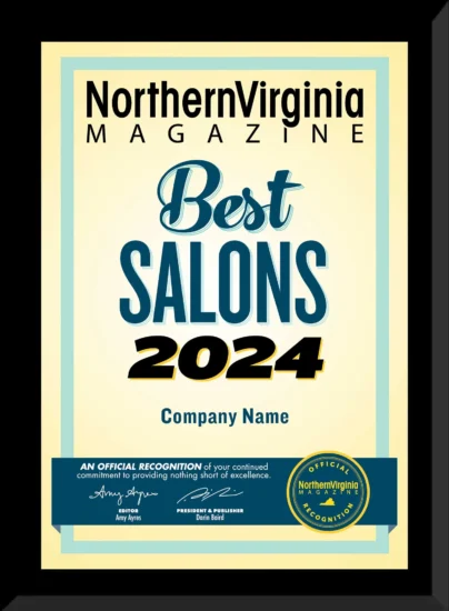 2024 Best Salons plaque