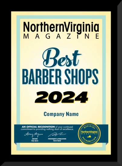 2024 Best Barber Shop plaque