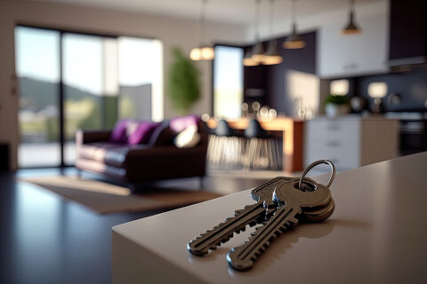 keys on counter at house for sale