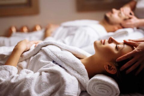 woman getting a massage