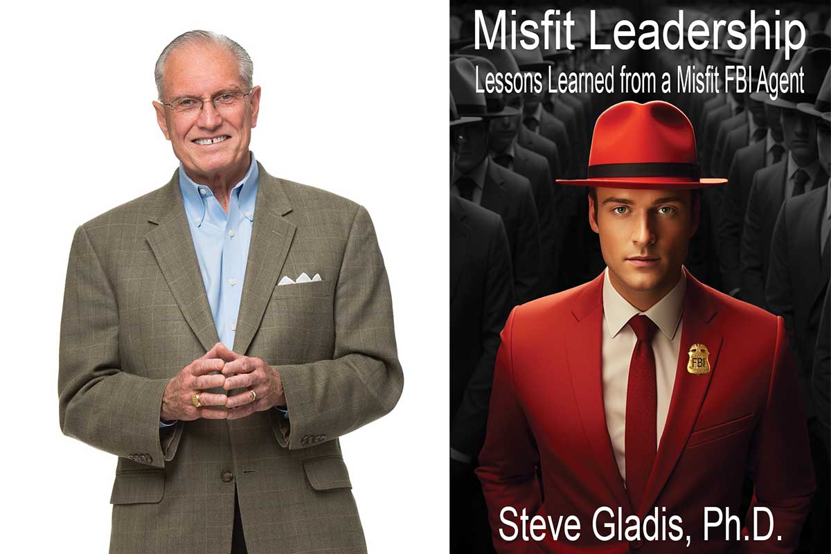 photo of steve gladis and his book cover for Misfit Leadership