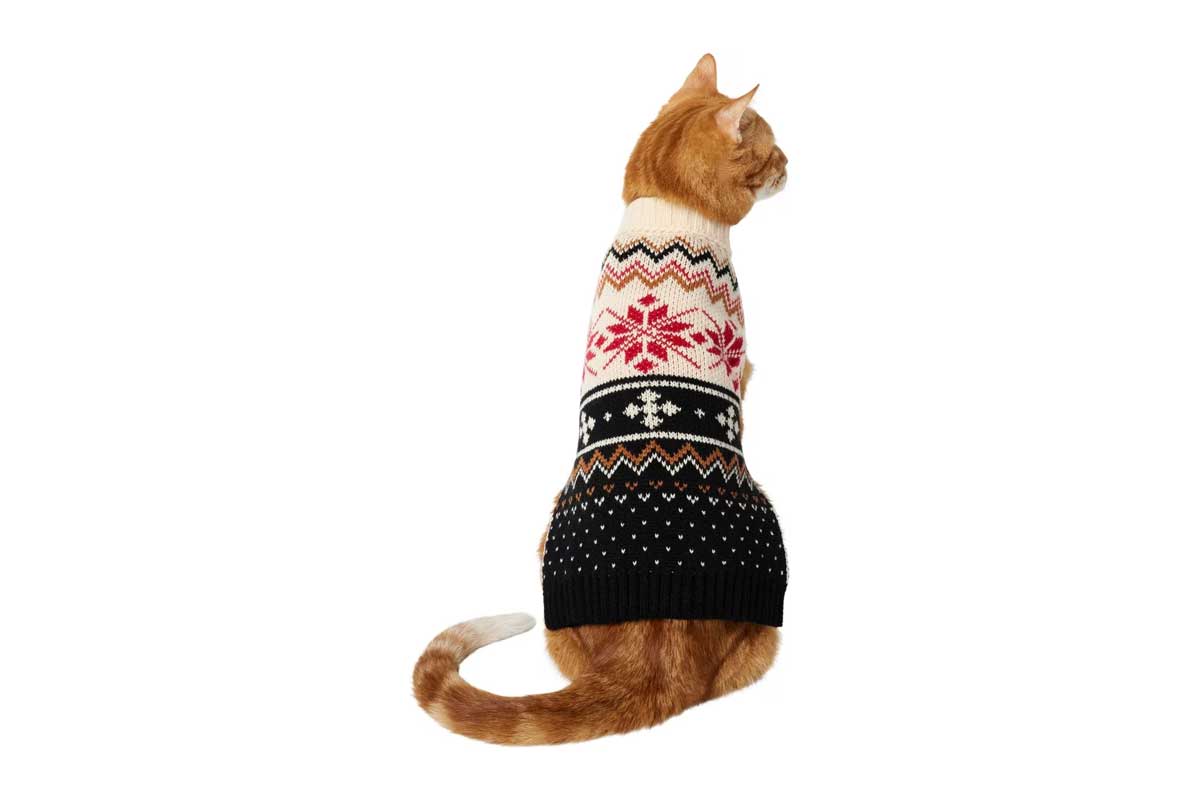 snowflak fair isle sweater for pets