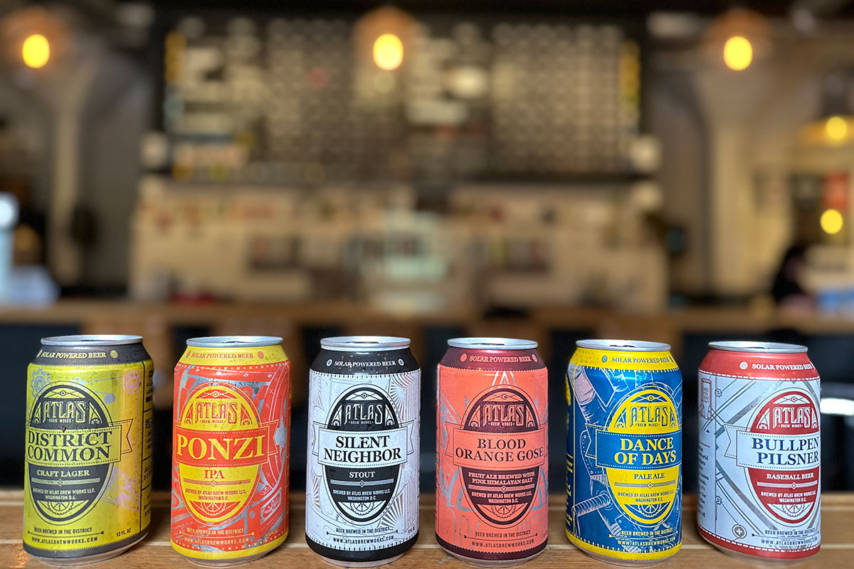 Canned beers from Atlas Brew Works