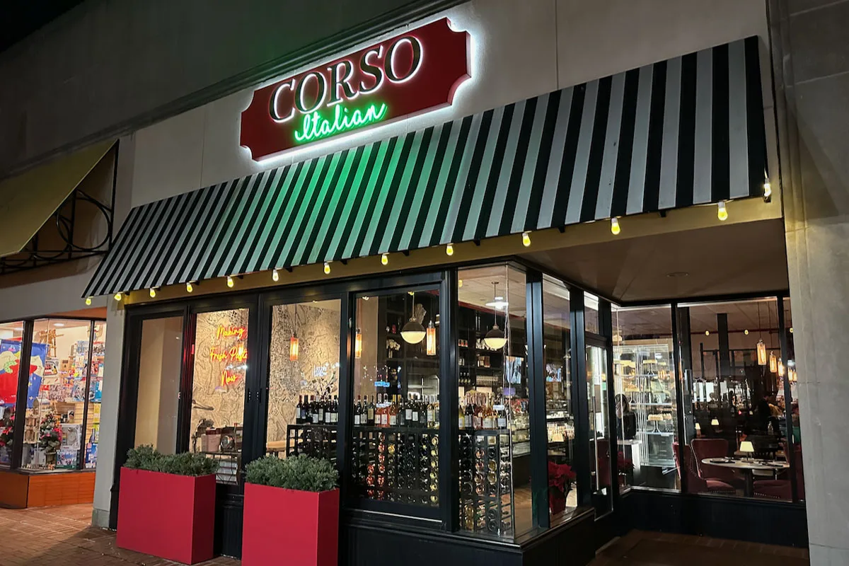 Exterior of Corso Italian