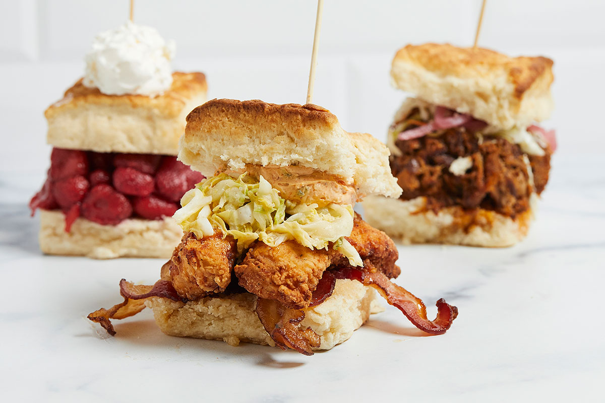 Biscuit sandwiches from Preservation Biscuit