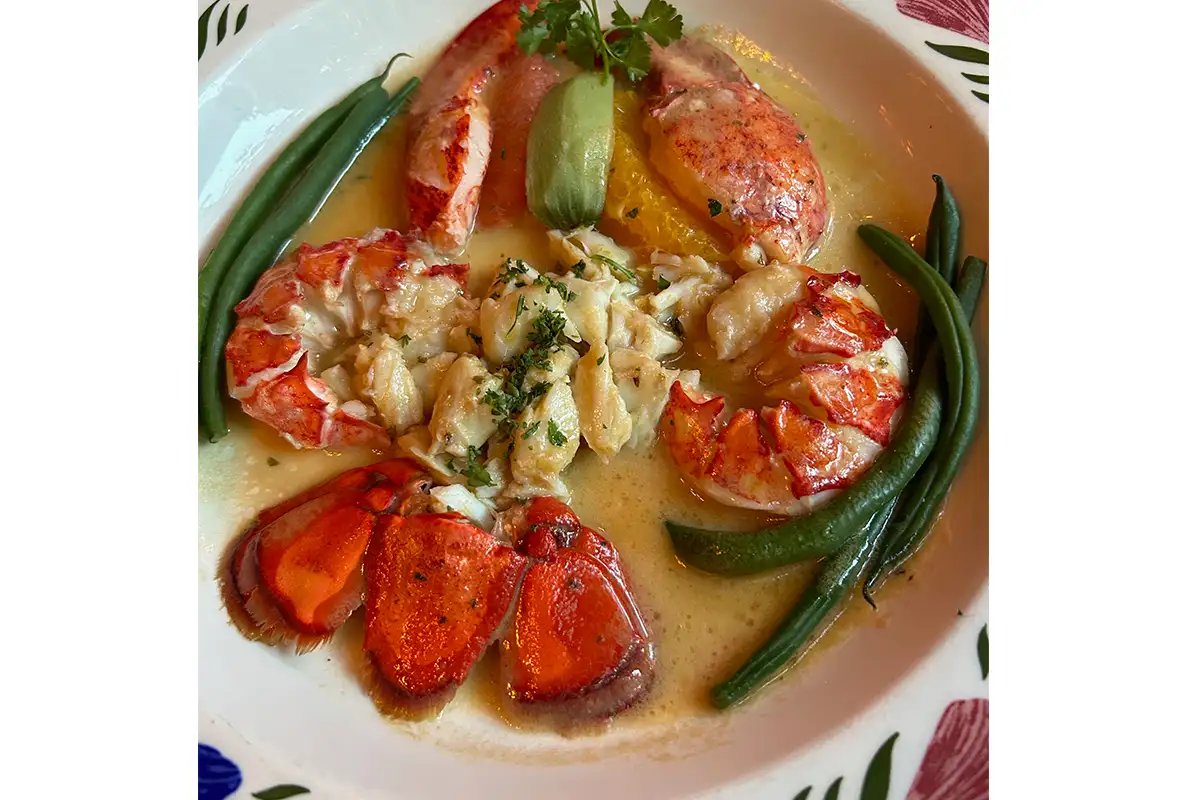lobster at L’Auberge Chez François  