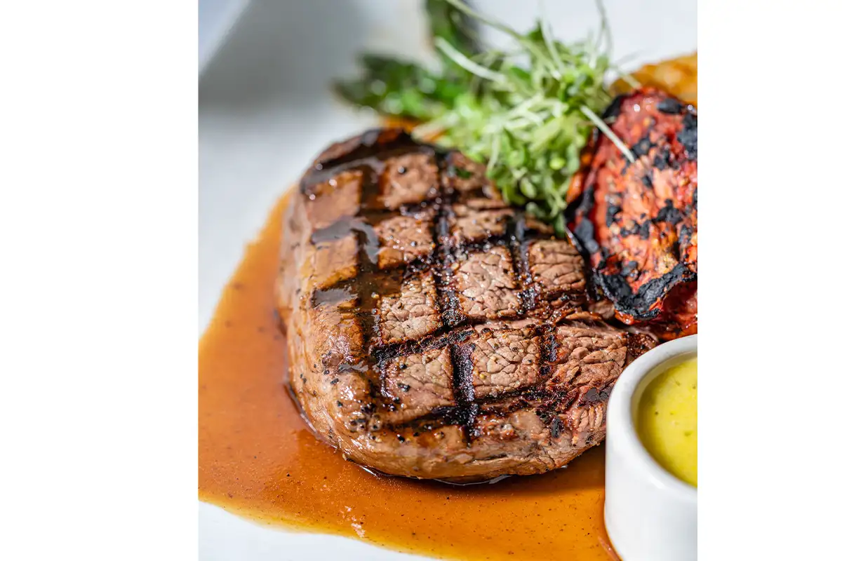 steak at Magnolias at the Mill 