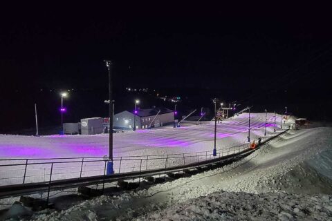 snow riders snow tubing slope from top