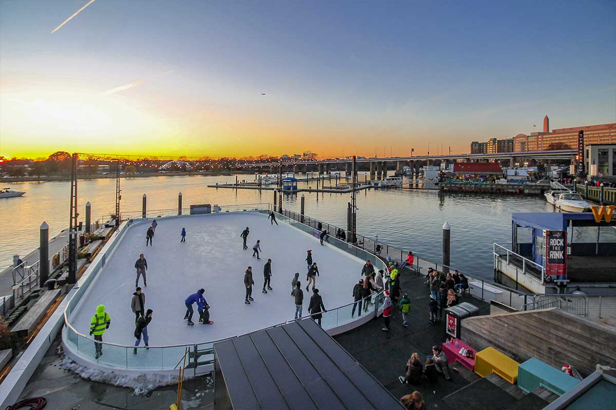 ice rink at the wharf