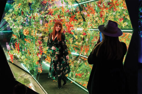 People at Philadelphia Flower Show
