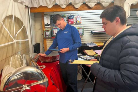 cedar lane students working at internship
