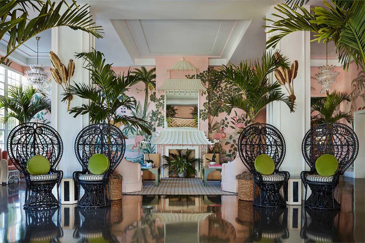 The colony hotel interior
