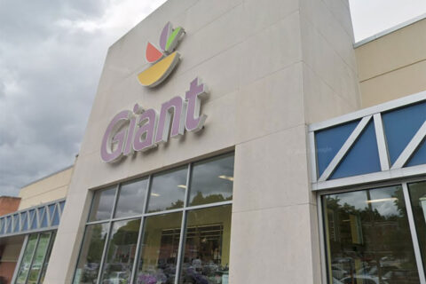 Giant grocery storefront