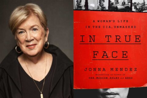 jonna mendez headshot with book cover