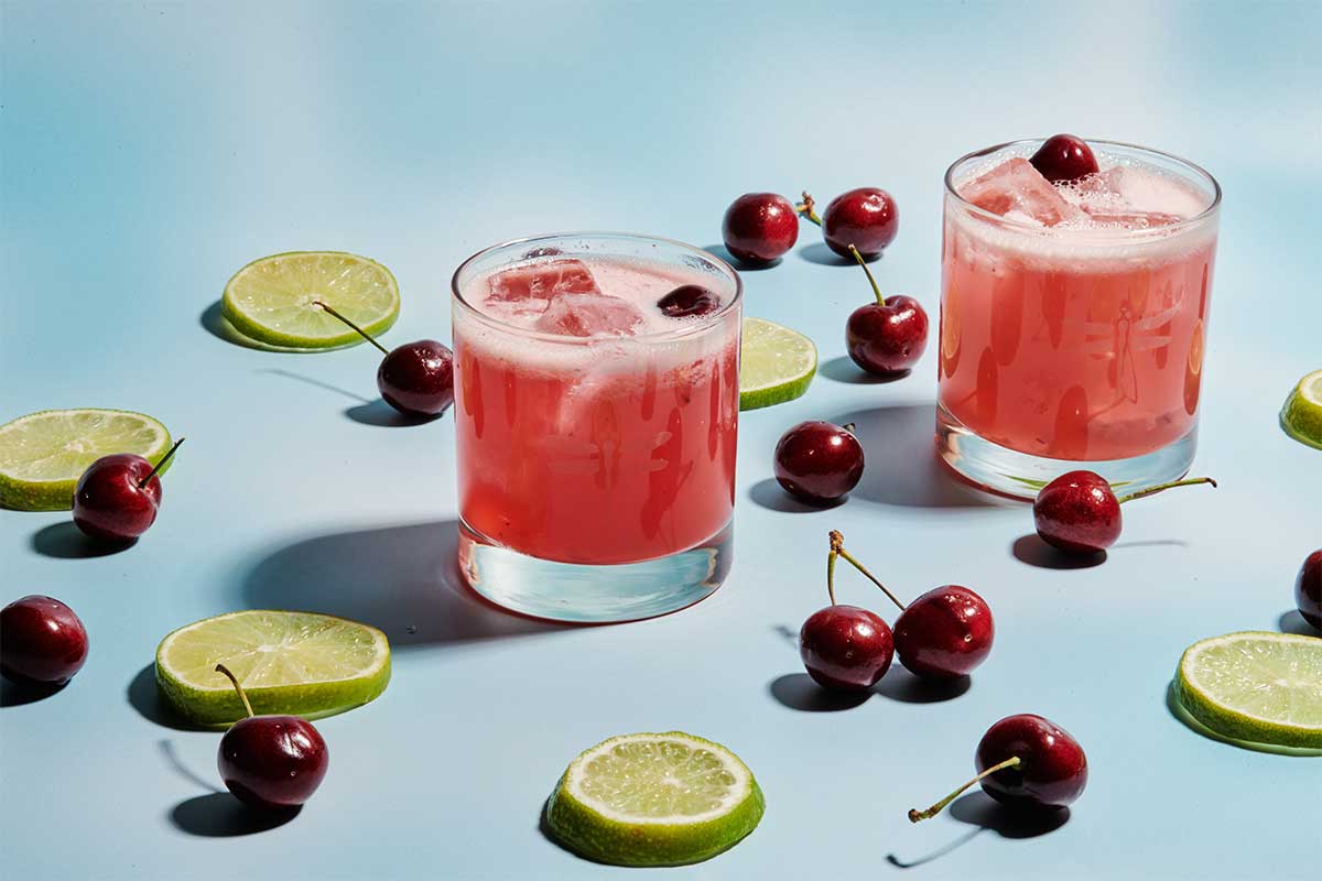 bartaco margarita with cherries and limes