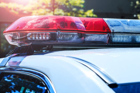 police car lights