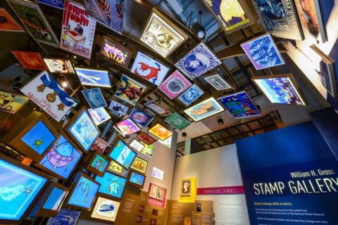 stamp gallery at national postal musuem