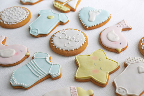 Baby shower cookies