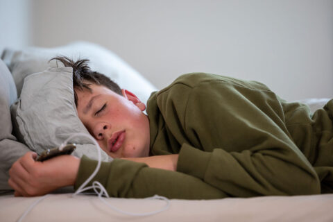boy/teen sleeping