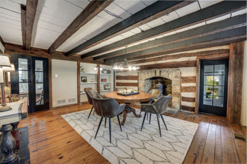 William Beckwith house original log cabin portion