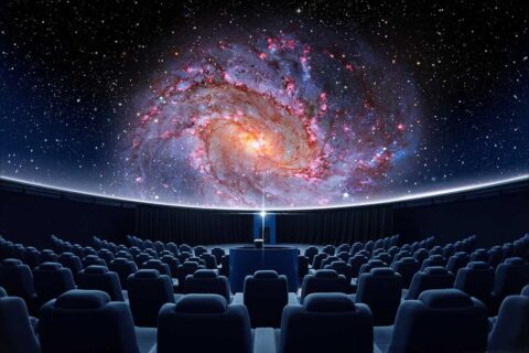 planetarium with galaxy projection